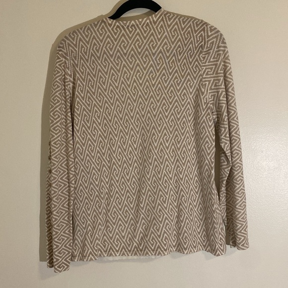 J. McLaughlin Womens Geometric Patterned Long Sleeve Pullover Sweater size Large - Picture 6 of 7